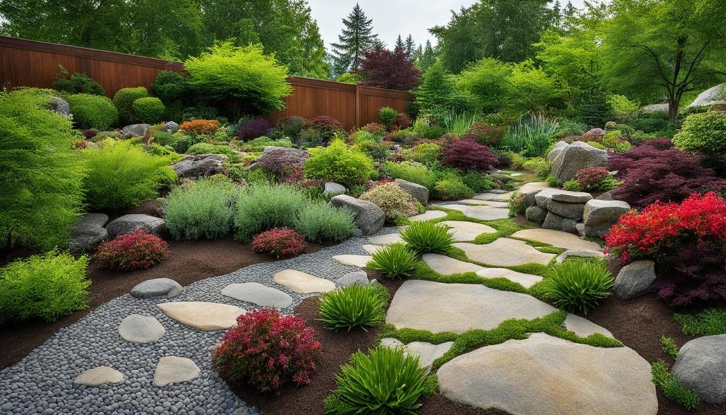 Rock landscaping