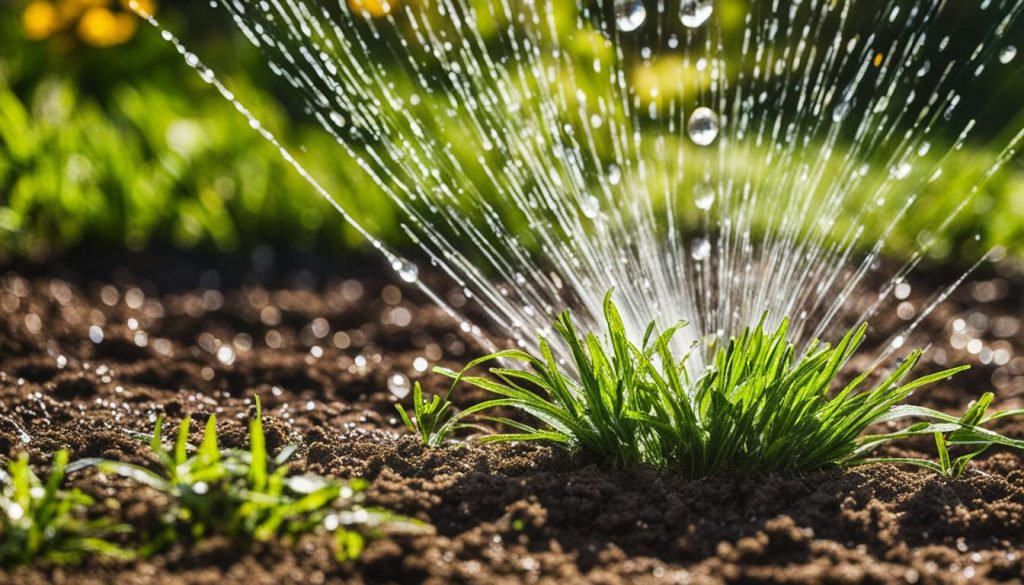 landscape's watering needs