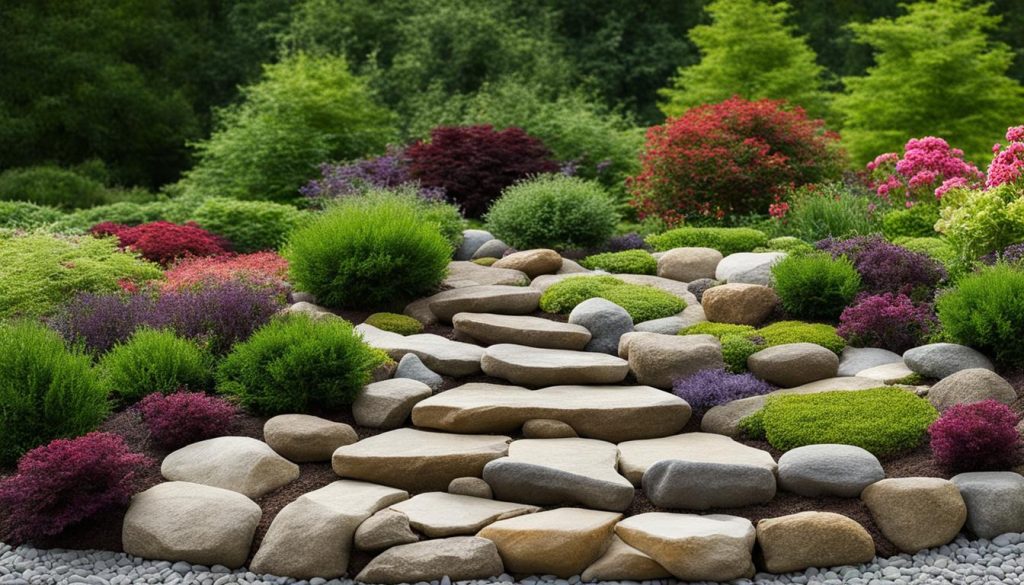 Landscape stones for garden borders and edging