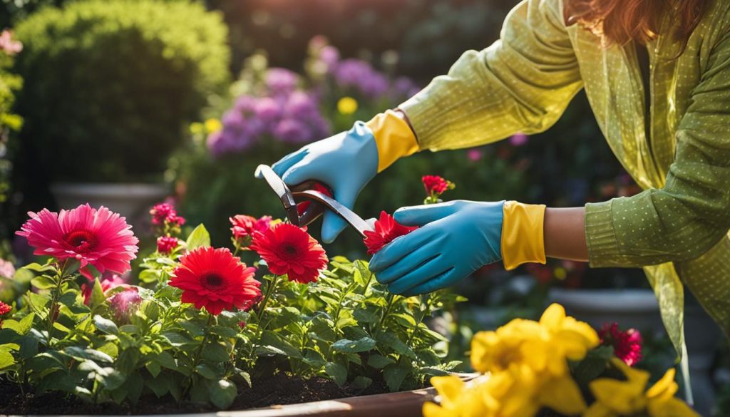 Maintaining flower landscape