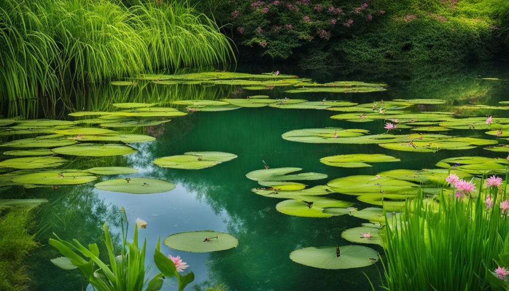 Water plant landscaping