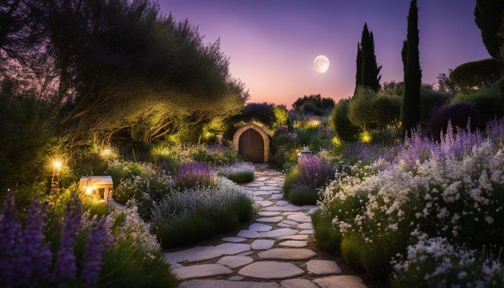 nighttime fragrant garden