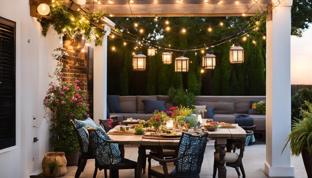 outdoor space socializing