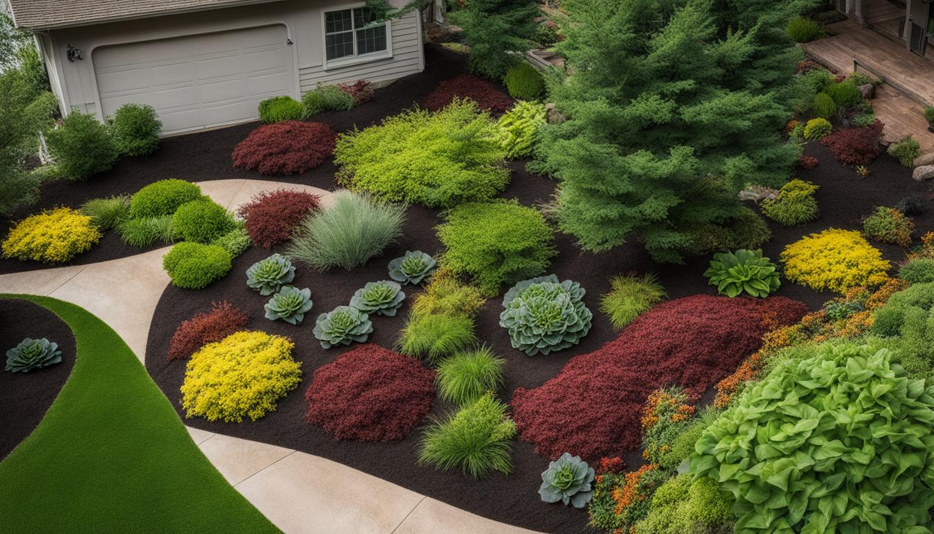 Mulching in landscaping