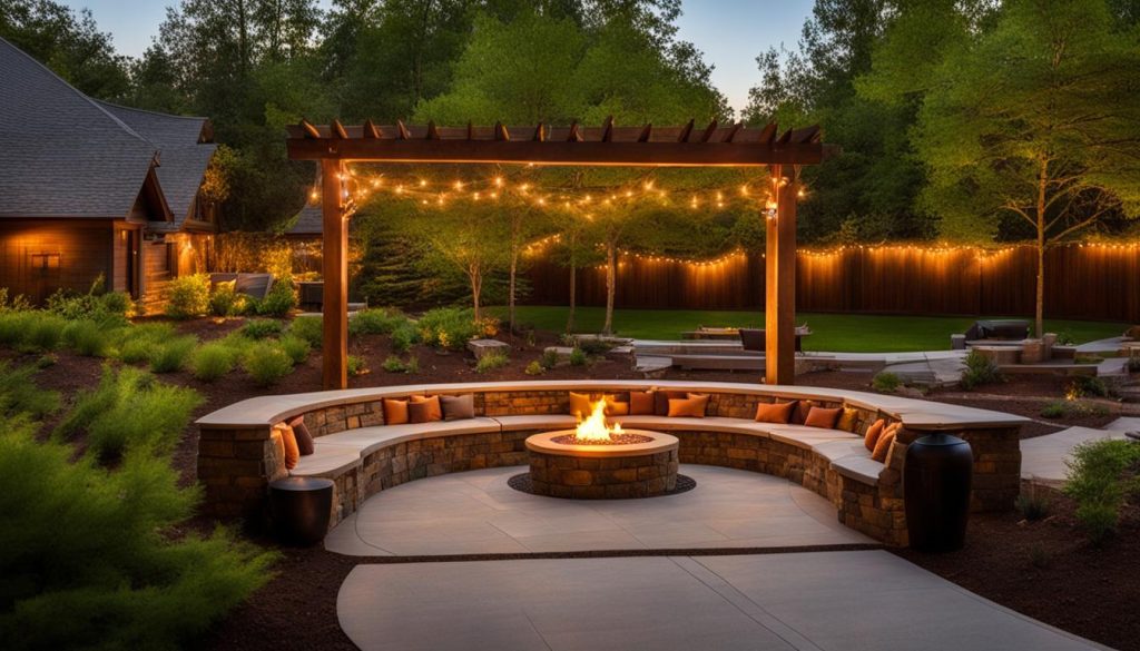 fire feature landscaping